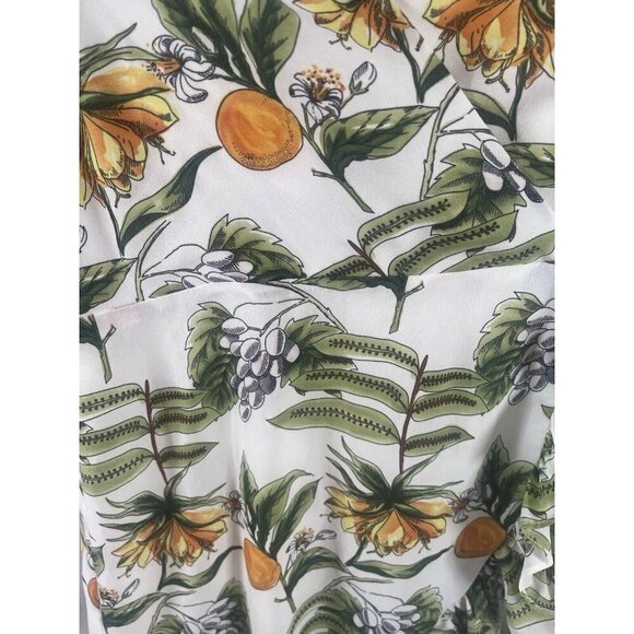 LOST + WANDER Limonada Citrus Print Ruffle Mini Dress Medium - Picture 2 of 9